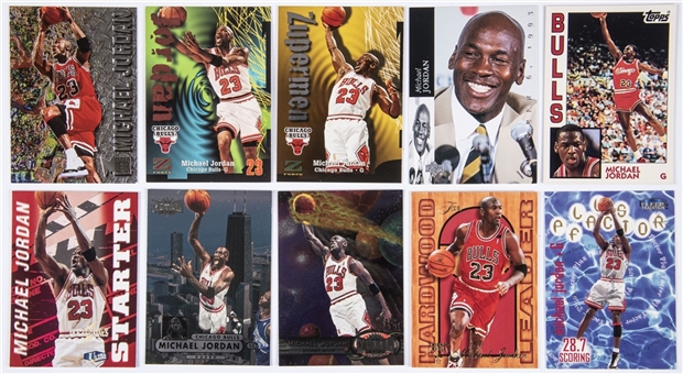 1989-2013 Michael Jordan Card Collection of Primarily Inserts and Premium Issues (75+)